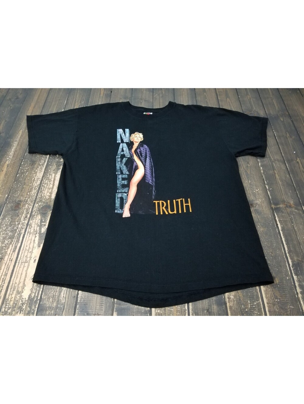 VINTAGE - Lorrie Morgan NAKED TRUTH - BLACK T-shirt SIZE XL Mexico of USA